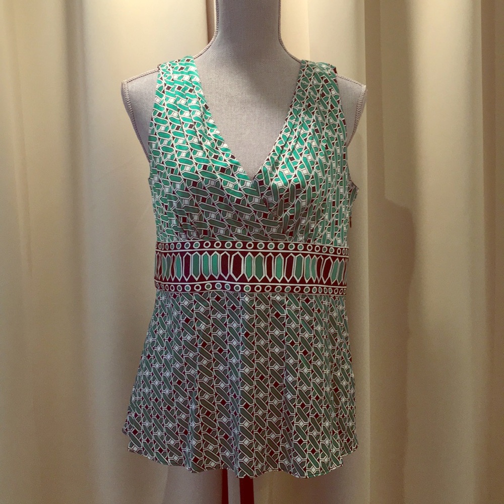 Green Tahari Blouse